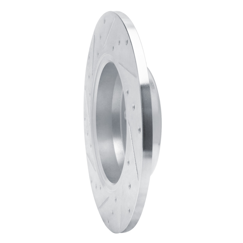 Mercedes-Benz C200 Brake Rotor (1) - Rear Right - R1 Concepts - Drilled & Slotted - Silver - `15-`21